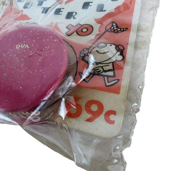 Duncan Butterfly Yo-Yo #707 Vintage 1958  Wooden New In Package Pink - Picture 6 of 7